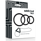 ADDICTED TOYS - RINGESÆT TIL PENIS SORT