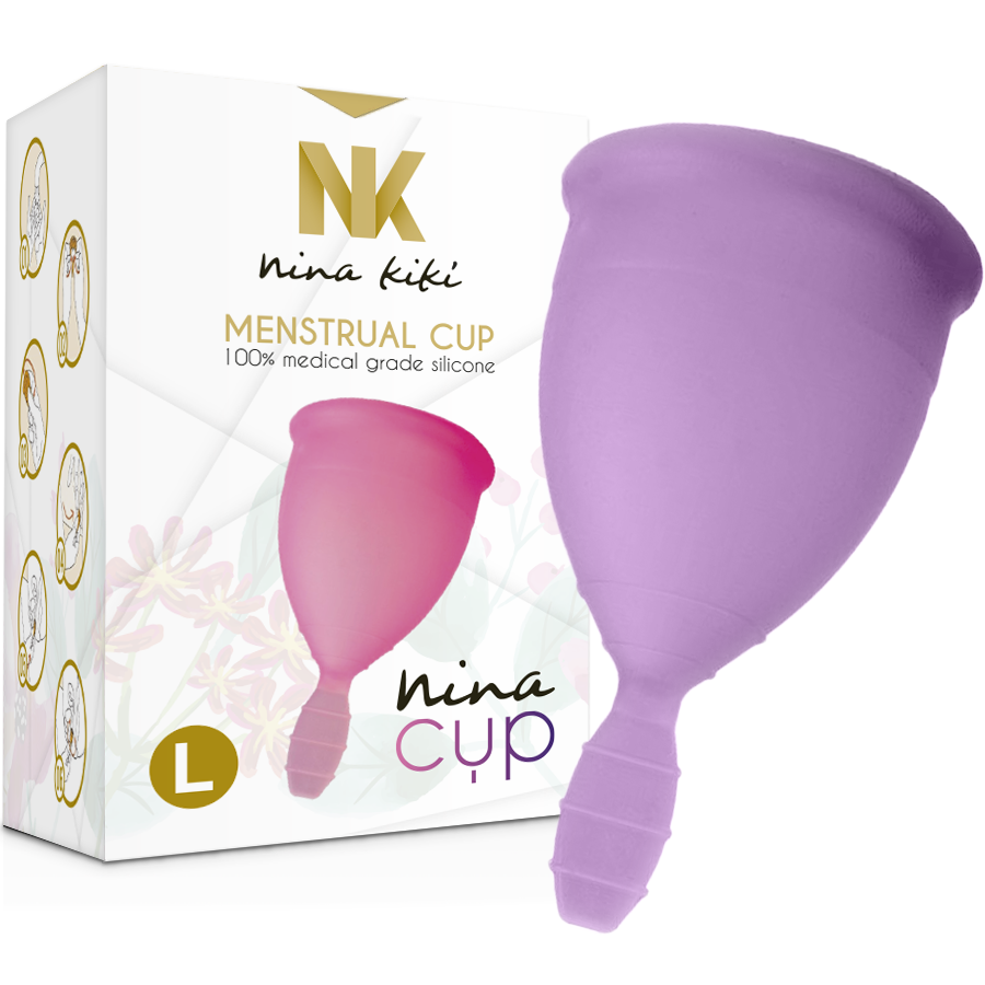 NINA KIKÍ - MENSTRUATIONSKOP LILLA - STØRRELSE L