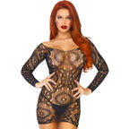 LEG AVENUE - LANGERMET MINI KJOLE MED BLONDE, ONE SIZE