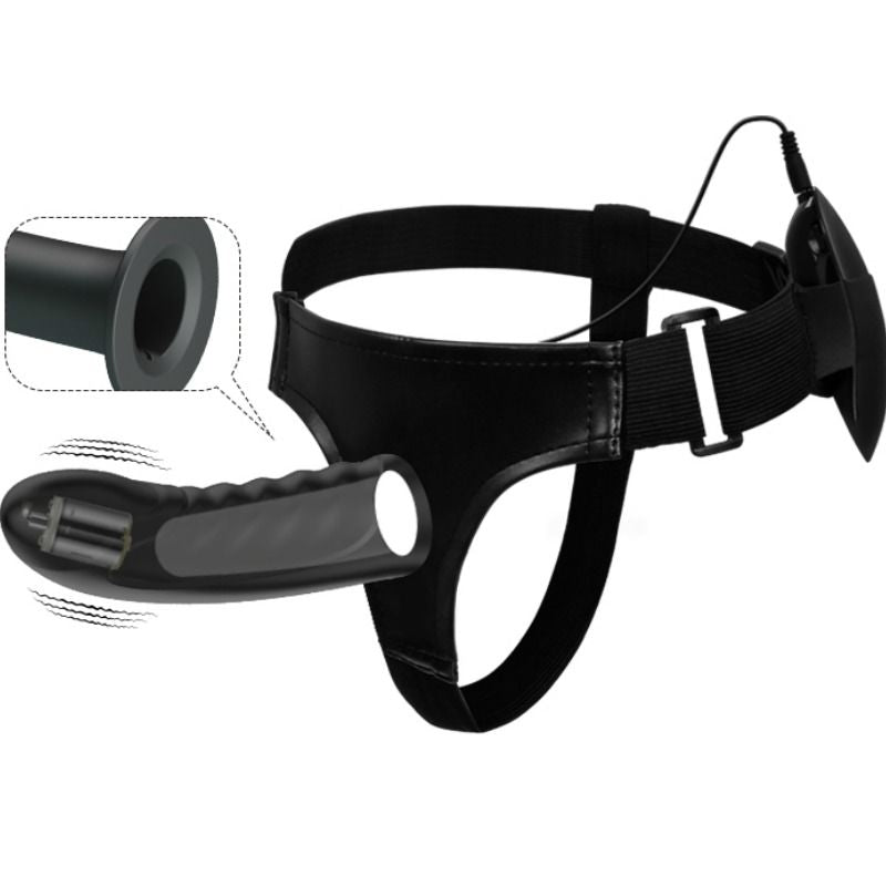PRETTY LOVE - MARVIN STRAP-ON MED VIBRATION OG HULE DILDO