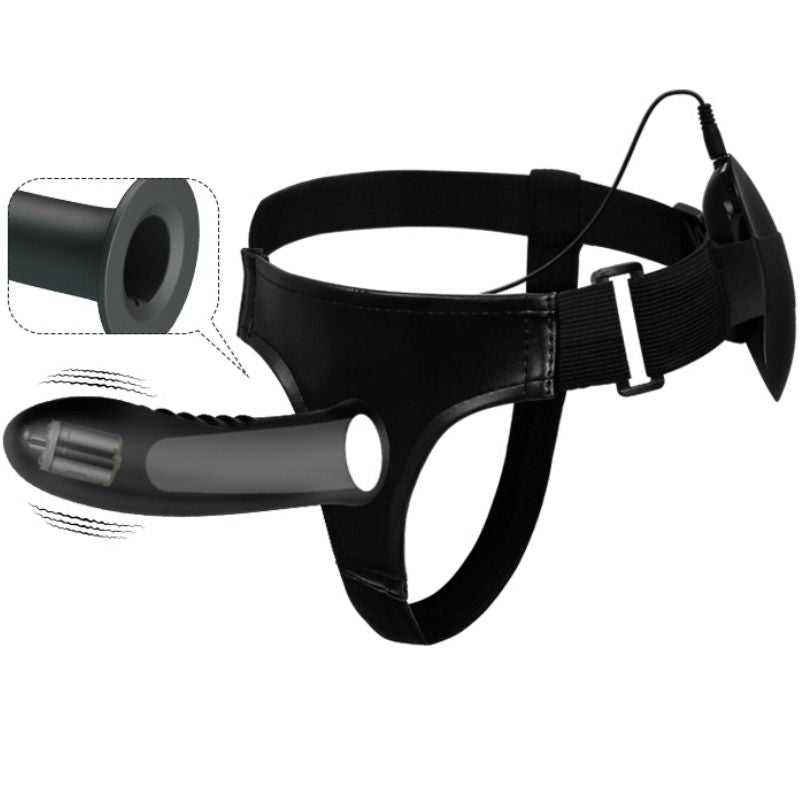 PRETTY LOVE - MYRON STRAP-ON MED VIBRATION OG HULE DILDO