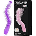 BAILE - FLEXI VIBE SENSUELLE RYGSTYKKER BØJBAR VIBRERENDE DILDO LILA 23,5 CM