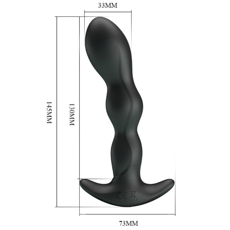 PRETTY LOVE - ANAL MASSAGEAPPARAT 12 VIBRATIONSINDSTILLINGER