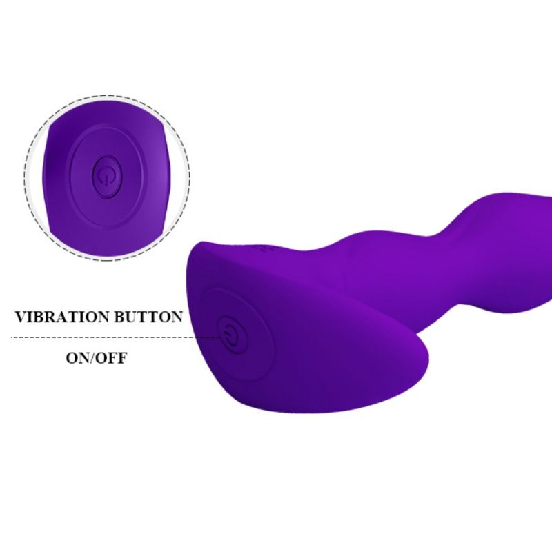 PRETTY LOVE - ANAL MASSAGEAPPARAT 12 LILA VIBRATIONSINDSTILLINGER