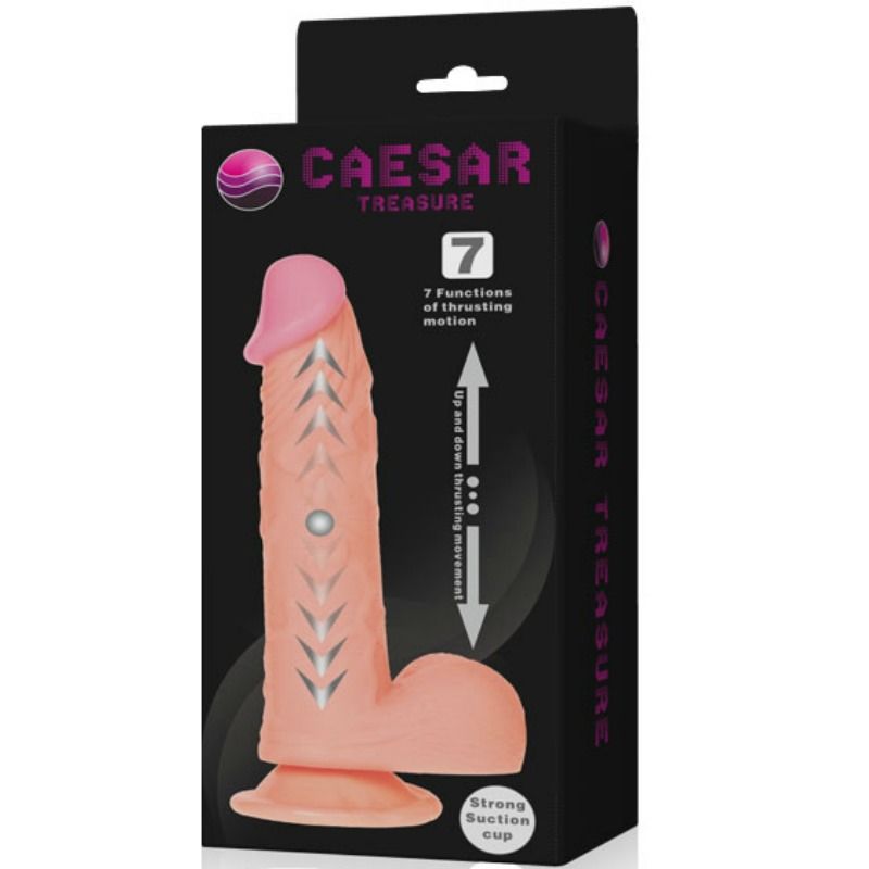 BAILE - CAESAR TREASURE REALISTISK DILDO OP & NED FUNKTION