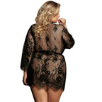 SUBBLIME - QUEEN PLUS BLONDE PEIGNOIR UDVIKTE ÆRMER