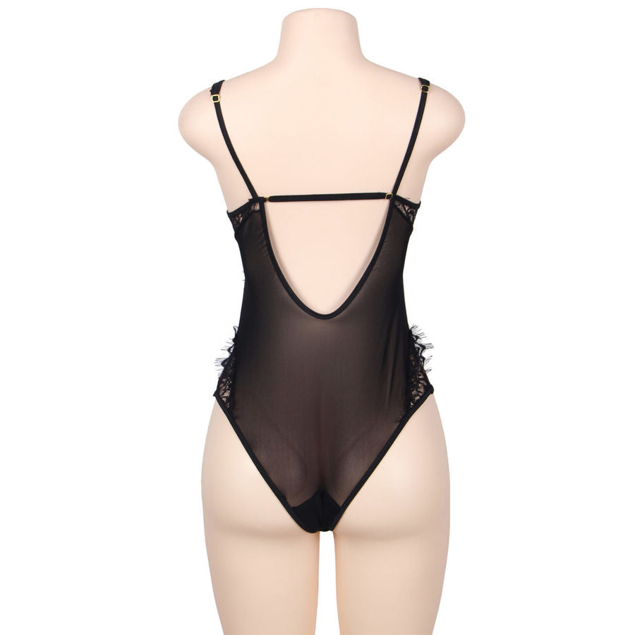 SUBBLIME - QUEEN PLUS BLOMSTERBLONDE OG FRYNSERET SORT BAMSE
