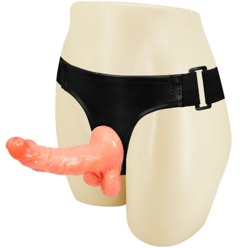 BAILE - SELE MED REALISTISK PENIS OG ULTRA PASSIONEREDE JUSTERBARE TRUSSER 15,5 CM