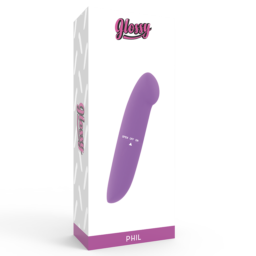 GLOSSY - PHIL VIBRATOR LILLA