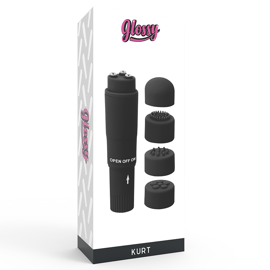 GLOSSY - KURT LOMME MASSAGEAPPARAT SORT