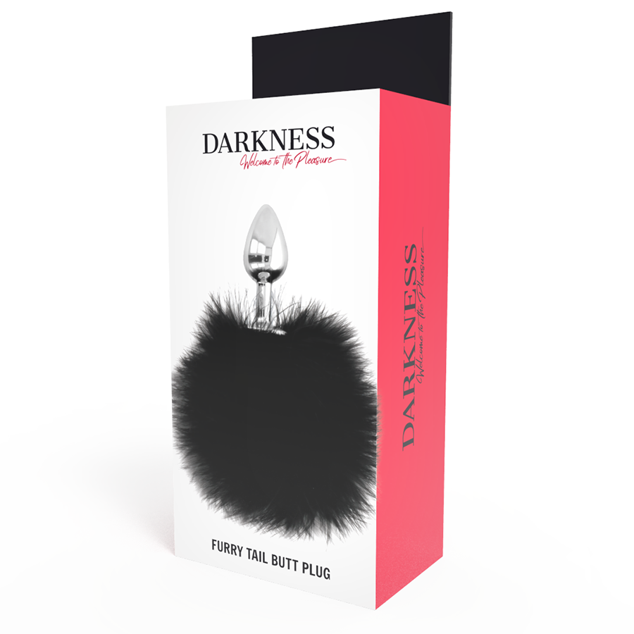 DARKNESS - EKSTRA ANAL BUTTPLUG MED HALE SORT 7 CM