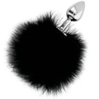 DARKNESS - EKSTRA ANAL BUTTPLUG MED HALE SORT 7 CM