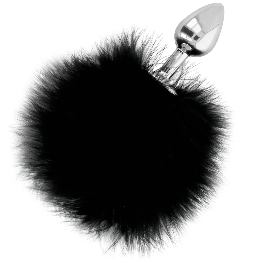 DARKNESS - EKSTRA ANAL BUTTPLUG MED HALE SORT 7 CM