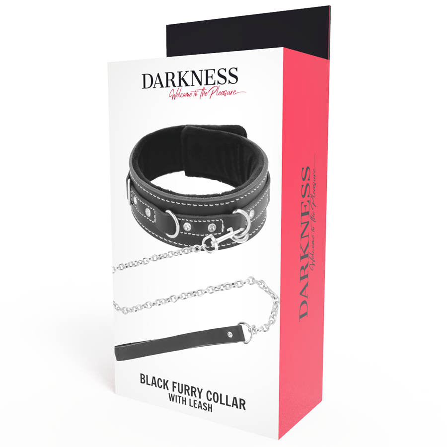 DARKNESS - HØJKVALITETSLÆDERHALSKÆDE MED SNORE