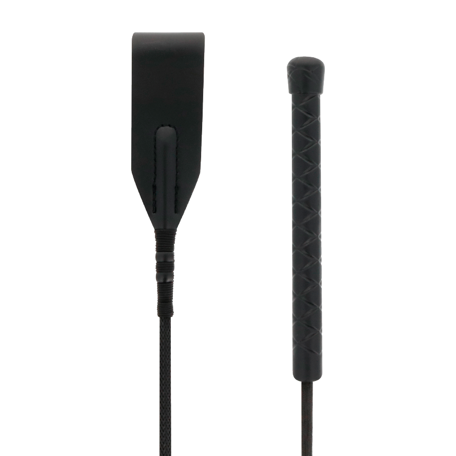 MØRKE - LÆDERPISK 45 CM
