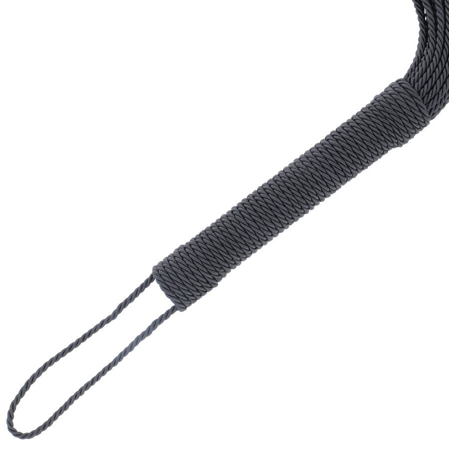 MØRKET - SORT BONDAGE PISK 50CM