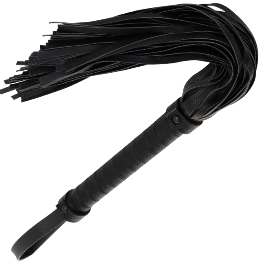 DARKNESS - SORT BONDAGE PISK 42CM LÆDER