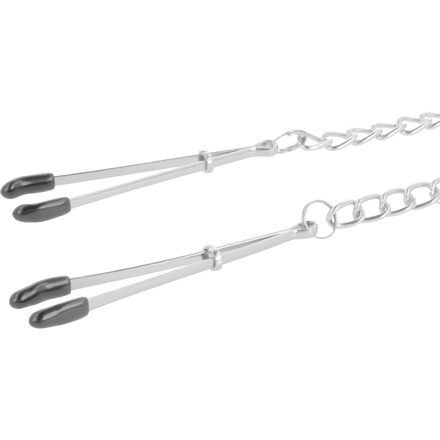 MØRKE - JUSTERBARE METALNIPPELKLEMMER