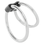MØRKE - DOBBELT METAL PENIS RING