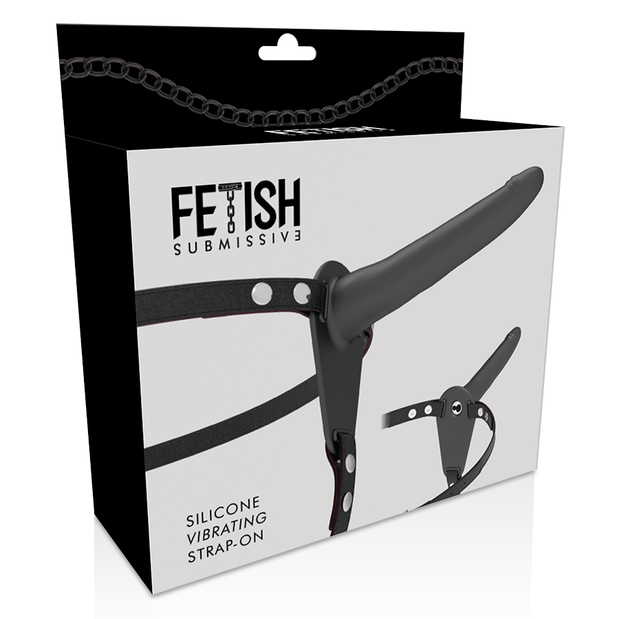 FETISH UNDERSODIG SELE - SORT SILIKONEVIBRATOR 15 CM