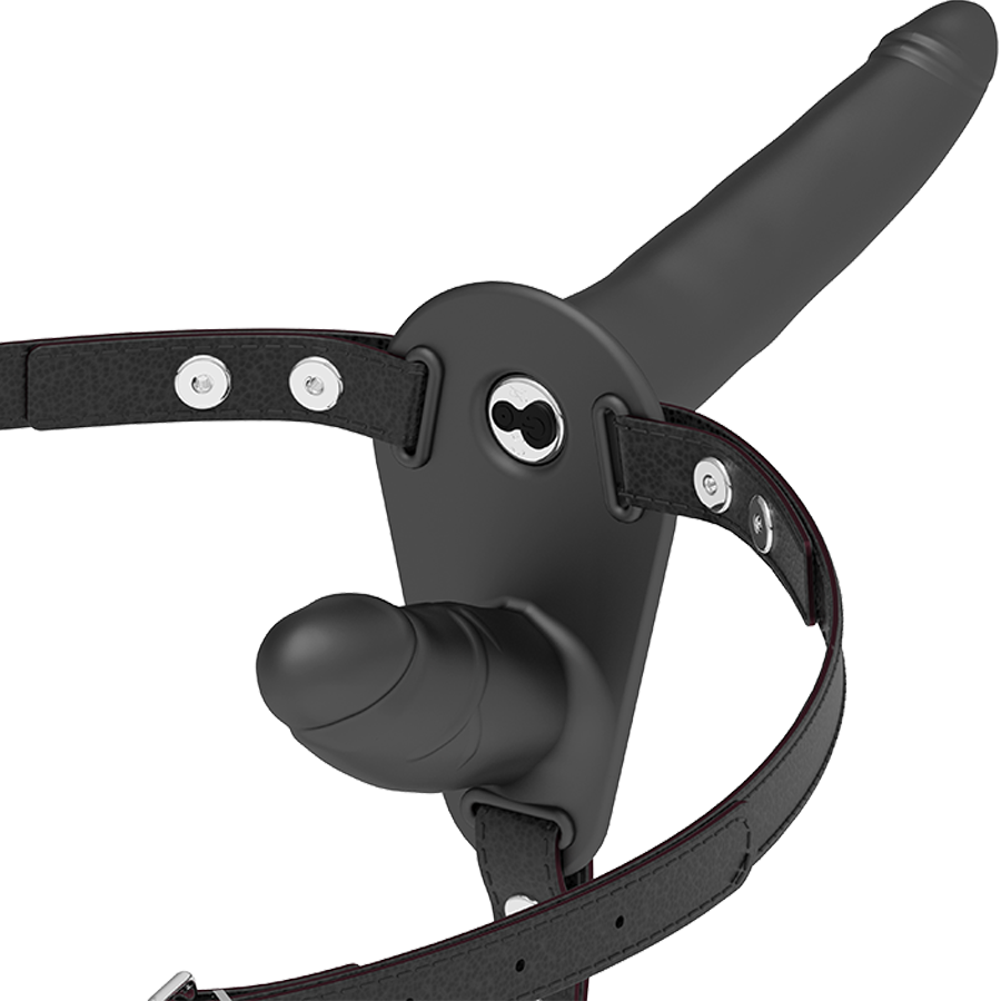 FETISH UNDERSODIG SELE - DOBBELT PENETRATION SORT VIBRATOR