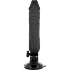 BASECOCK - REALISTISK VIBRATOR FJERNBETJENING SORT 20 CM -O- 4 CM