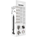 BASECOCK - REALISTISK VIBRATOR FJERNBETJENING SORT 20 CM -O- 4 CM