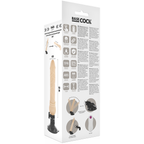 BASECOCK - REALISTISK VIBRATOR FJERNBETJENING KØD 19,5 CM -O- 4 CM