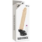 BASECOCK - REALISTISK VIBRATOR FJERNBETJENING FLESH 21 CM -O- 4 CM