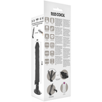 BASECOCK - REALISTISK VIBRATOR FJERNBETJENING SORT 21 CM -O- 4 CM