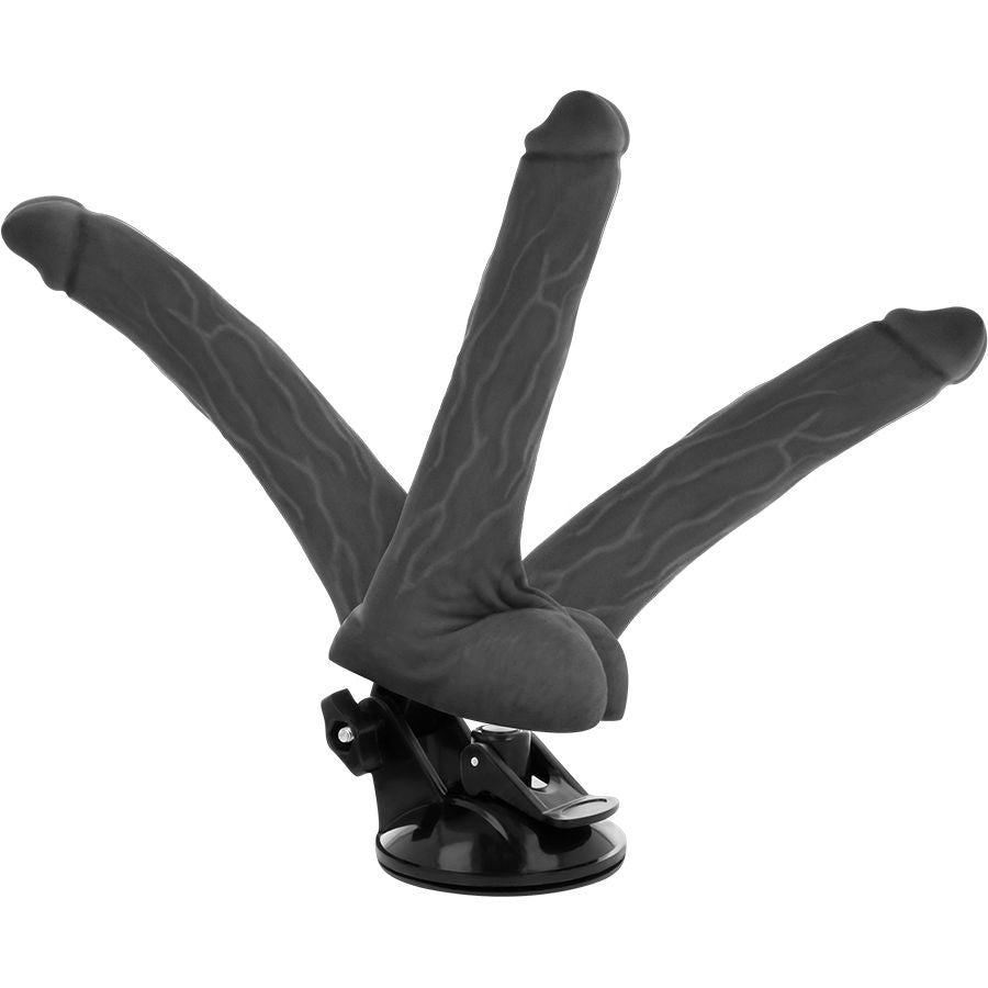 BASECOCK - REALISTISK LEDBAR FJERNBETJENING SORT 18,5 CM -O- 4 CM