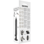 BASECOCK - REALISTISK VIBRATOR FJERNBETJENING SORT 20 CM -O- 4 CM