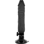 BASECOCK - REALISTISK VIBRATOR FJERNBETJENING SORT 20 CM -O- 4 CM