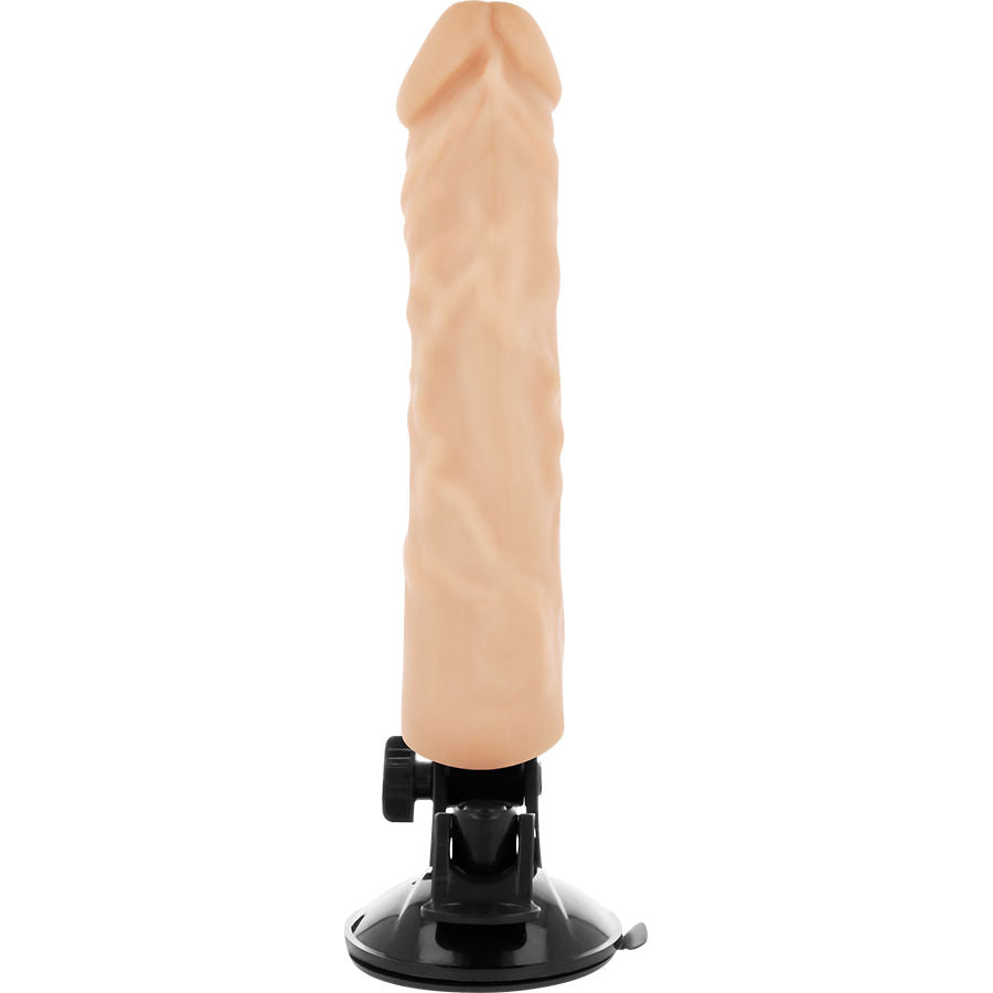 BASECOCK - REALISTISK VIBRATOR FJERNBETJENING FLESH 21 CM -O- 4 CM