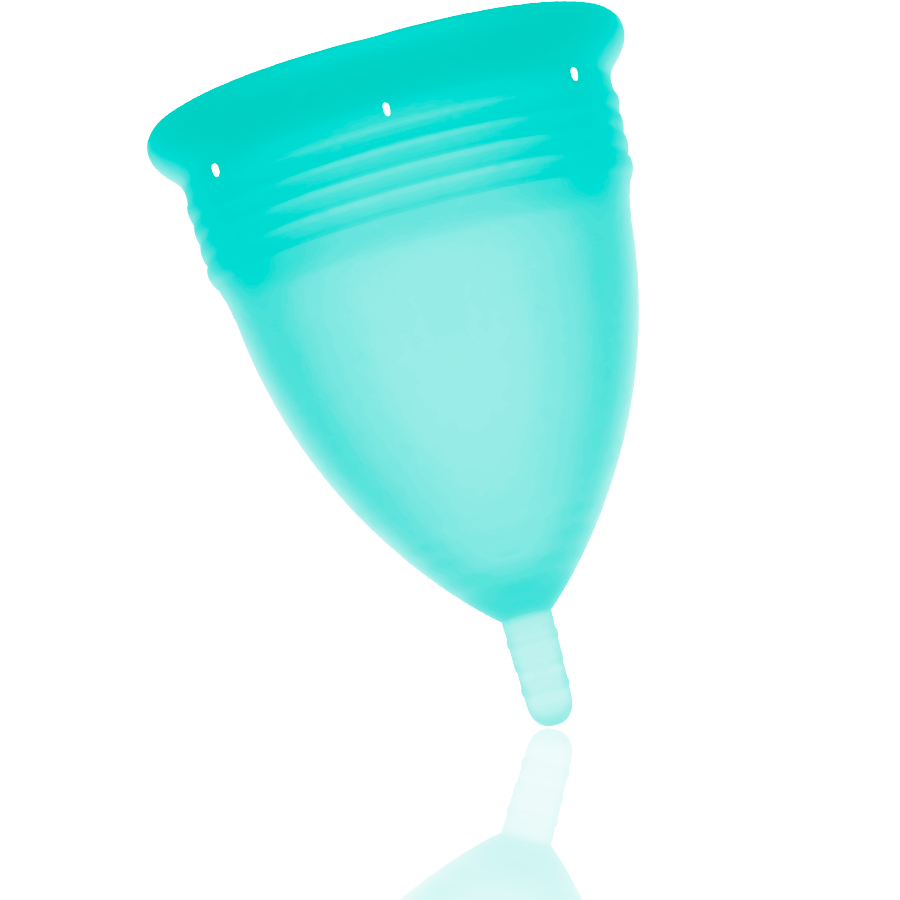 STERCUP - FDA SILIKONE MENSTRUATIONSKOP AQUAMARINE - STØRRELSE L
