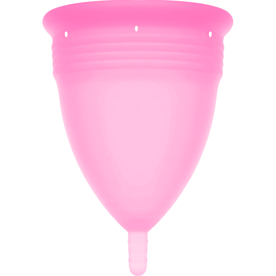STERCUP - FDA SILIKONE MENSTRUATIONSKOP LYSERØD - STØRRELSE S
