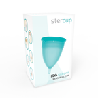 STERCUP - FDA SILIKONE MENSTRUATIONSKOP AQUAMARINE - STØRRELSE S