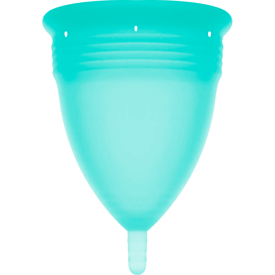 STERCUP - FDA SILIKONE MENSTRUATIONSKOP AQUAMARINE - STØRRELSE S
