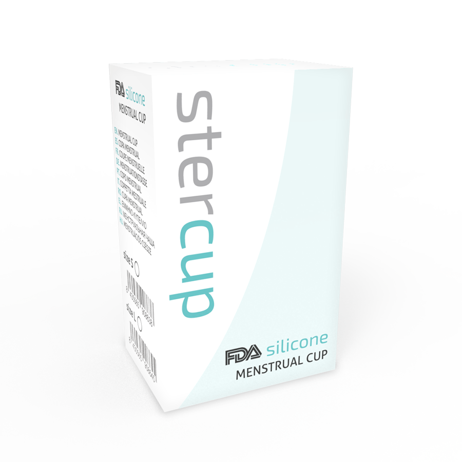 STERCUP - FDA SILIKONE MENSTRUATIONSKOP AQUAMARINE - STØRRELSE S
