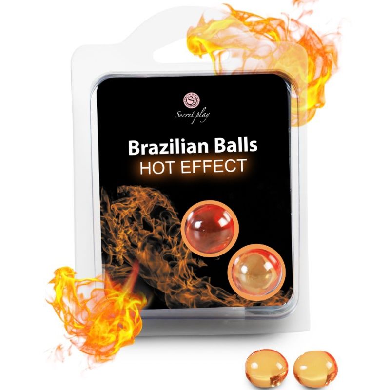 SECRETPLAY - BRASILIANSKE BOLLER MED VARMENDE EFFEKT 2 ENHEDER