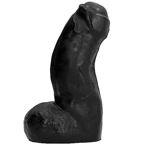 ALL BLACK - REALISTISK DONG SORT 17 CM