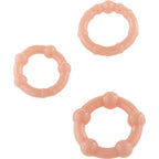 SYV KREATIONER - SÆT MED TRE SKIN PENIS RINGE