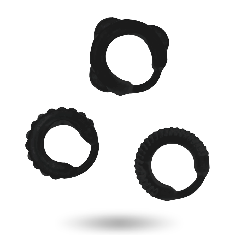 Addicted Toys - C-ringsæt sort