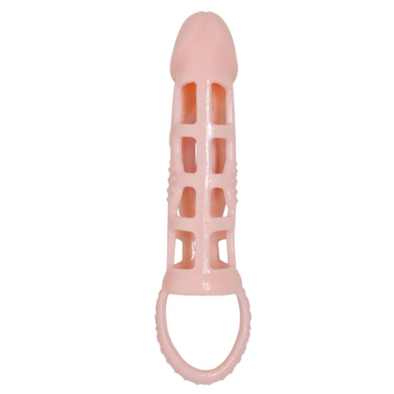 BAILE - PENISFORLÆNGERHOLDER MED VIBRATION OG NATURLIG STROP 13,5 CM