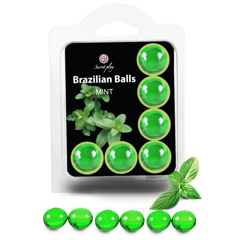 SECRETPLAY - SÆT 6 BRASILIANSKE BOLLER MINT