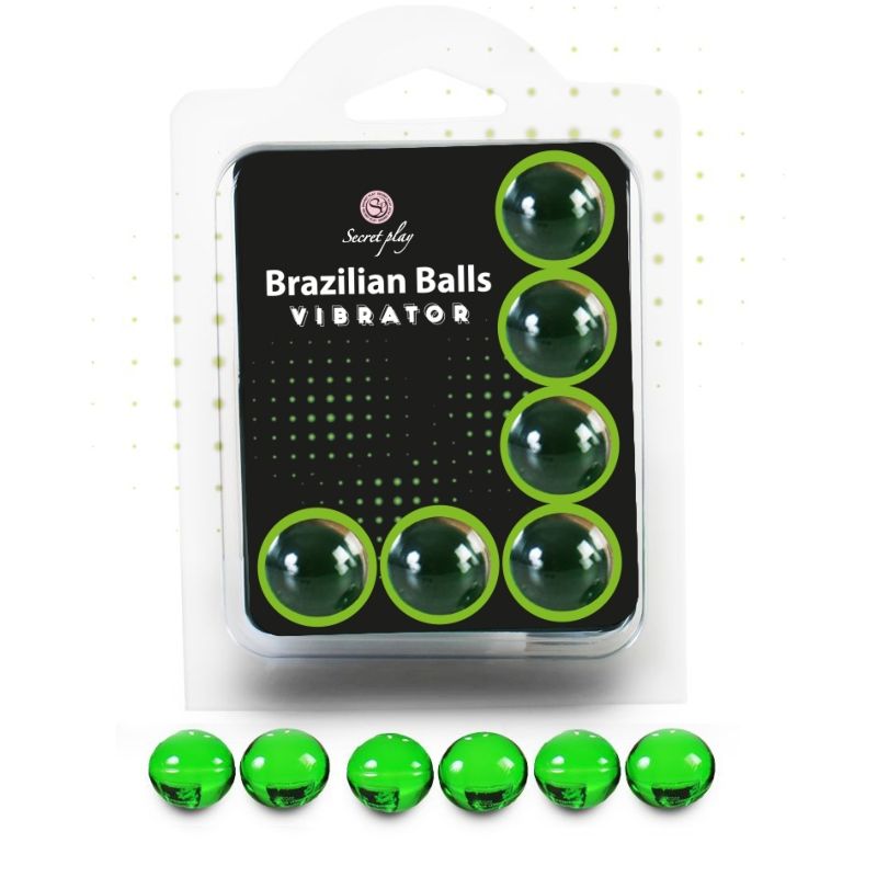SECRETPLAY - SÆT MED 6 BRASILIANSKE KUGLER VIBRATORER