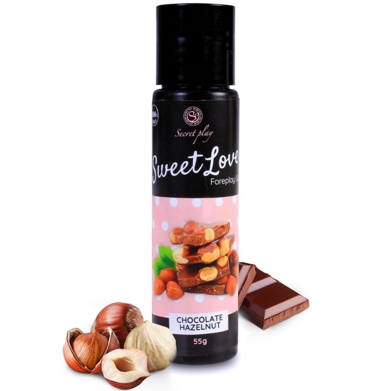SECRETPLAY - GEL SØD KÆRLIGHED CHOKOLADE MED HASSELNØD 60 ML