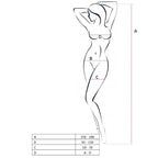PASSION - KVINDE BS062 BODYSTOCKING SORT EN STØRRELSE