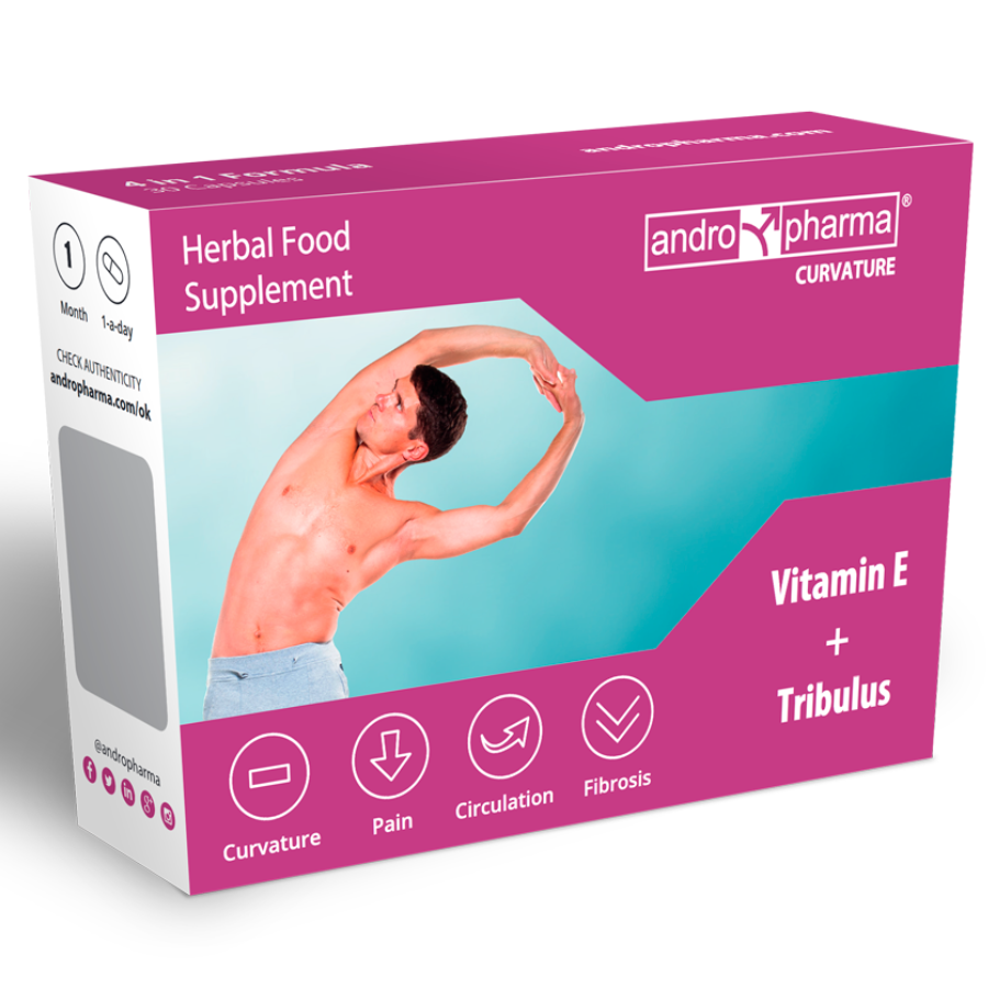 ANDROPHARMA - BEHANDLING MED KRUMMING AF PEYRONIE