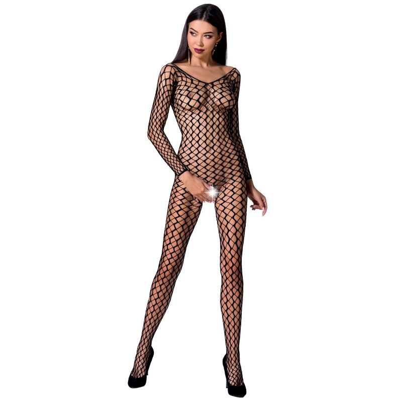 PASSION - KVINDE BS068 BODYSTOCKING SORT EN STØRRELSE